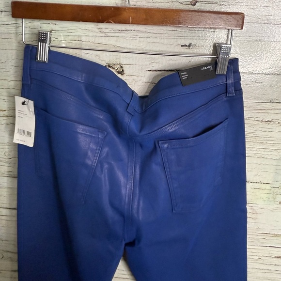 J Brand Maria High Rise Blueberry Coated Skinny indigo gloss NWT size 32 - Picture 7 of 10